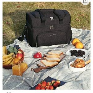 Lifewit Soft Cooler Bag Lightweight Portable Cooler Tote Double Layer Black